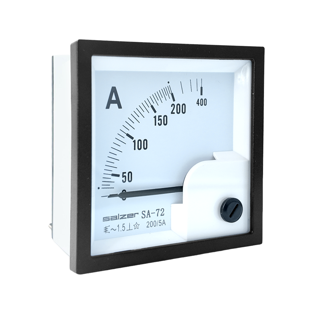 200/5A Amperímetro Análogo 72x72mm AC SA-72A Salzer