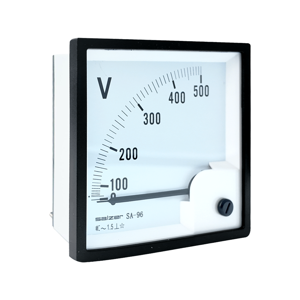 500V Voltímetro Análogo 96x96mm Clase 1.5 AC SA-96V Salzer