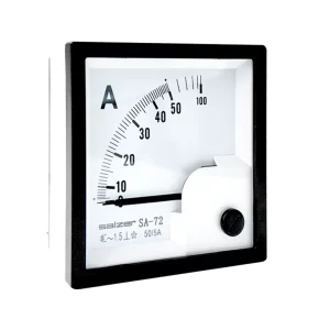 50/5A Amperímetro Análogo 72x72mm Clase 1.5 AC SA-72A Salzer