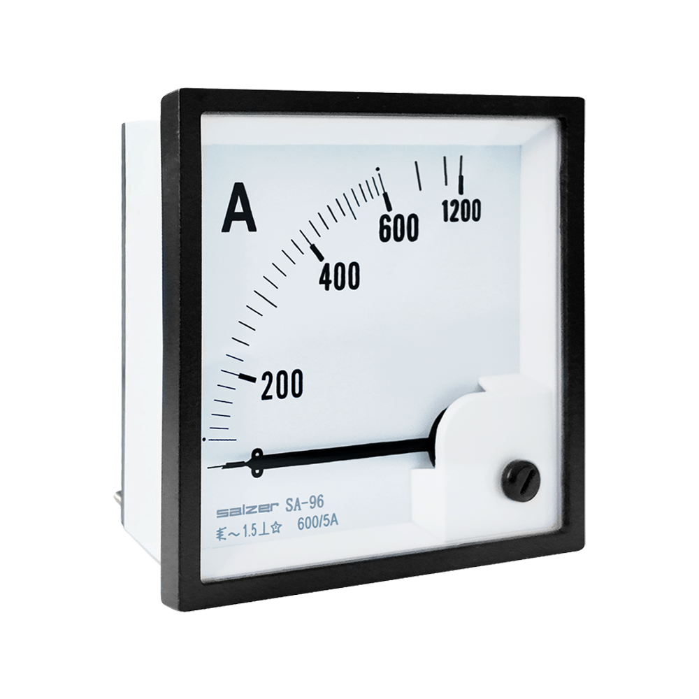 600/5A Amperímetro Análogo 96x96mm AC SA-96A Salzer
