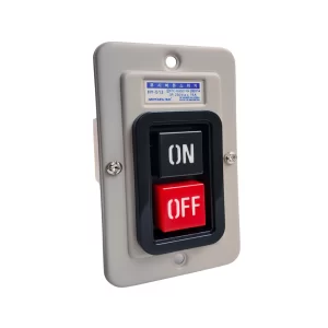 HY-513 Pushbutton Pulsador Con Retención 3P 15A Metálico P/Empotrar Hanyoung Nux