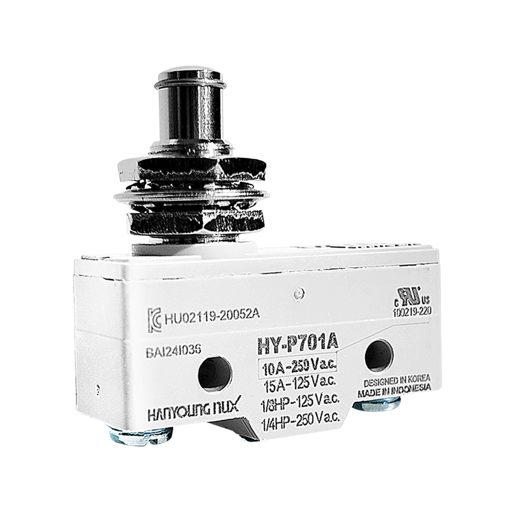 HY-P701A Microswitch Pivote Largo 10A/250VAC Hanyoung Nux