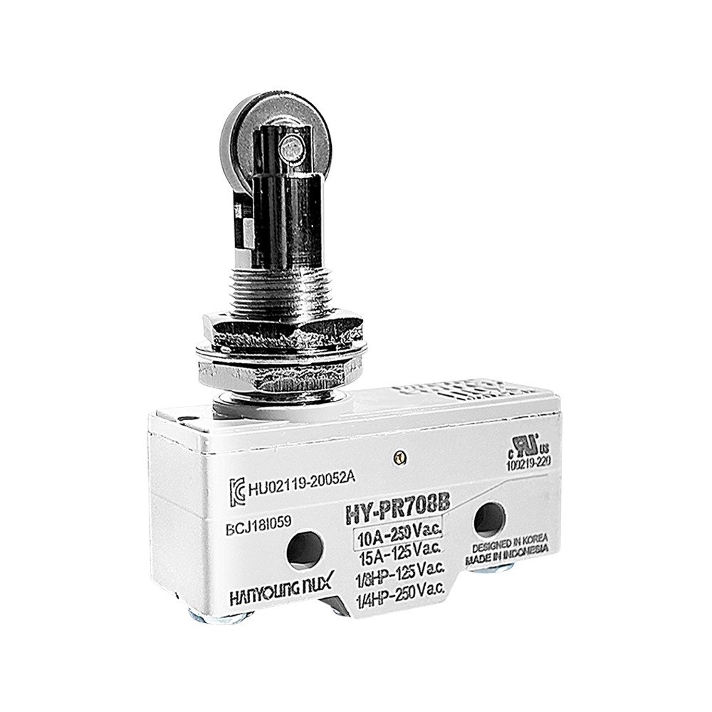 HY-PR708B Microswitch Pin Con Rueda 10A/250VAC UL Hanyoung Nux