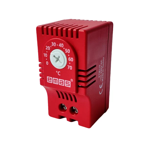 PTM110 Termostato Para Paneles Rojo 1NC Emas