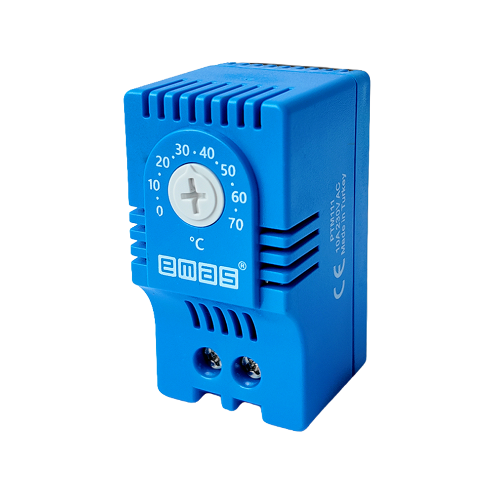PTM111 Termostato Para Paneles Azul 1NC Emas