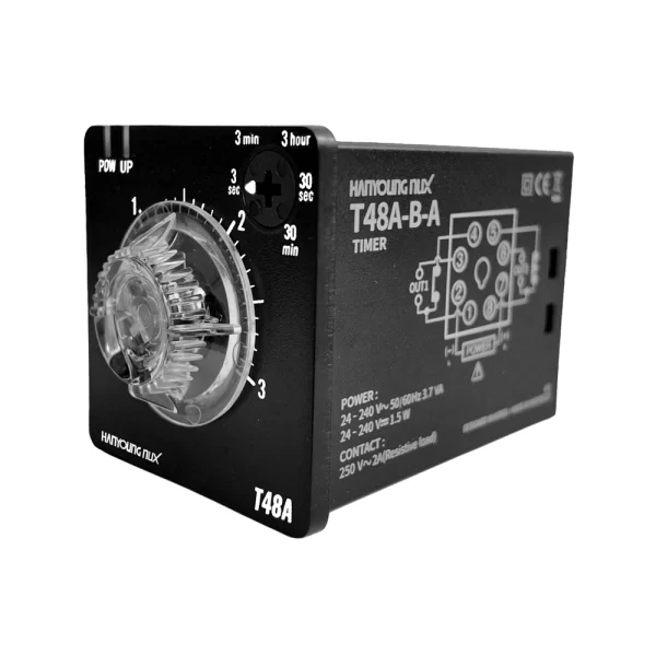 T48A-3B-A Temporizador Análogo Multirango 3S/3M/3H/30S/30M Hanyoung Nux
