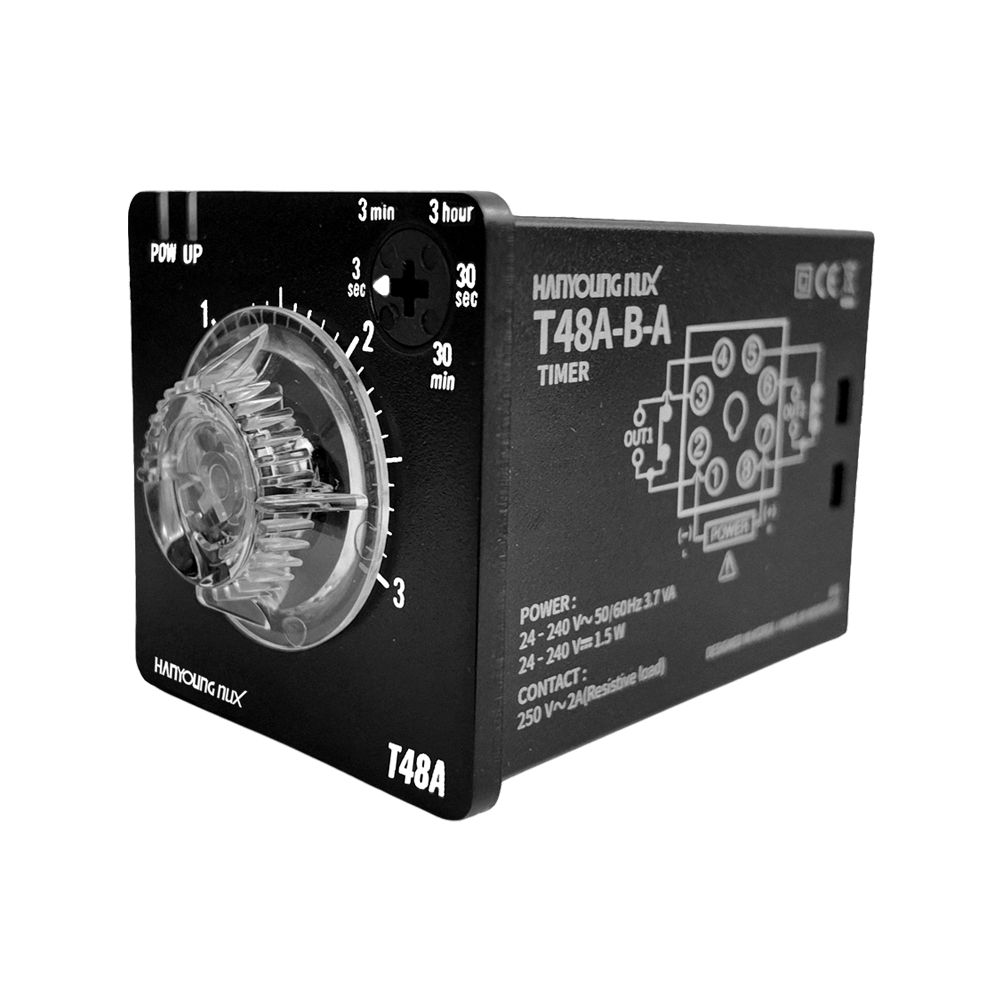T48A-3B-A Temporizador Análogo Multirango 3S/3M/3H/30S/30M Hanyoung Nux