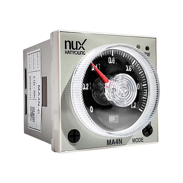MA4N-C Temporizador Análogo Multirango 0.2S-300H ,24-240 VAC/DC Hanyoung Nux