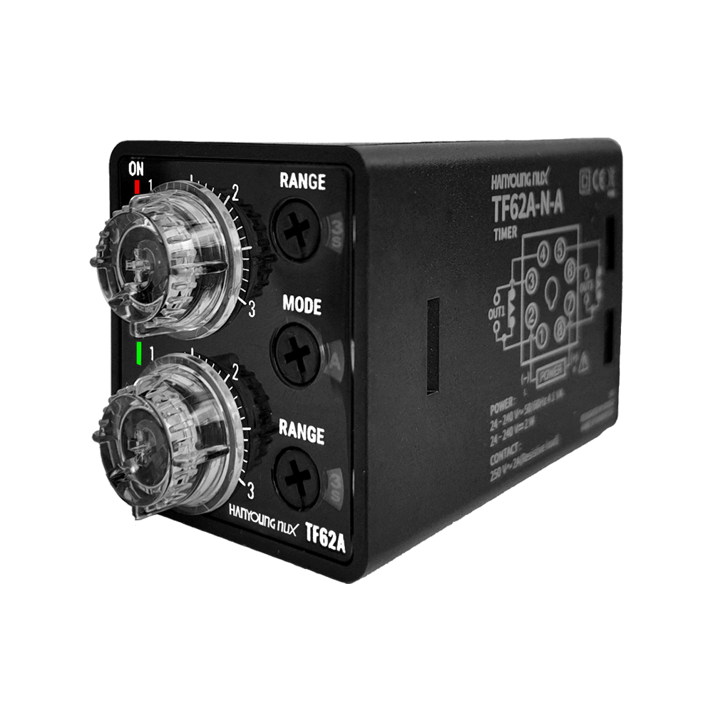 TF62A-3N-A Temporizador Cíclico Doble 30S-30M-30H ,24-240 VAC/DC Hanyoung Nux