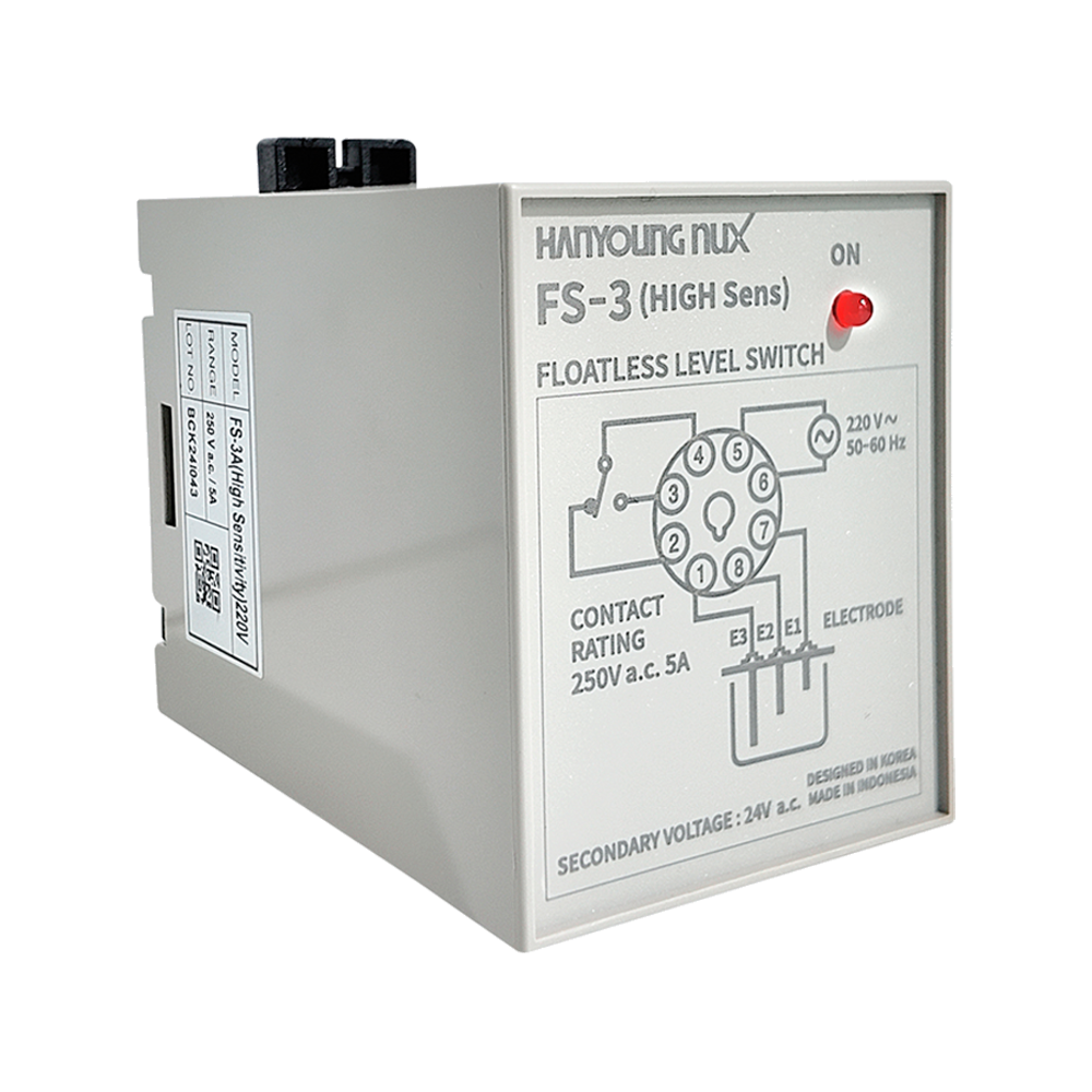 FS-3A Control De Nivel De Líquidos 110-220VAC Hanyoung Nux