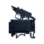 Bornera Portafusible KUDF4NV-Black, 4mm², Negro ,UL, Elmex