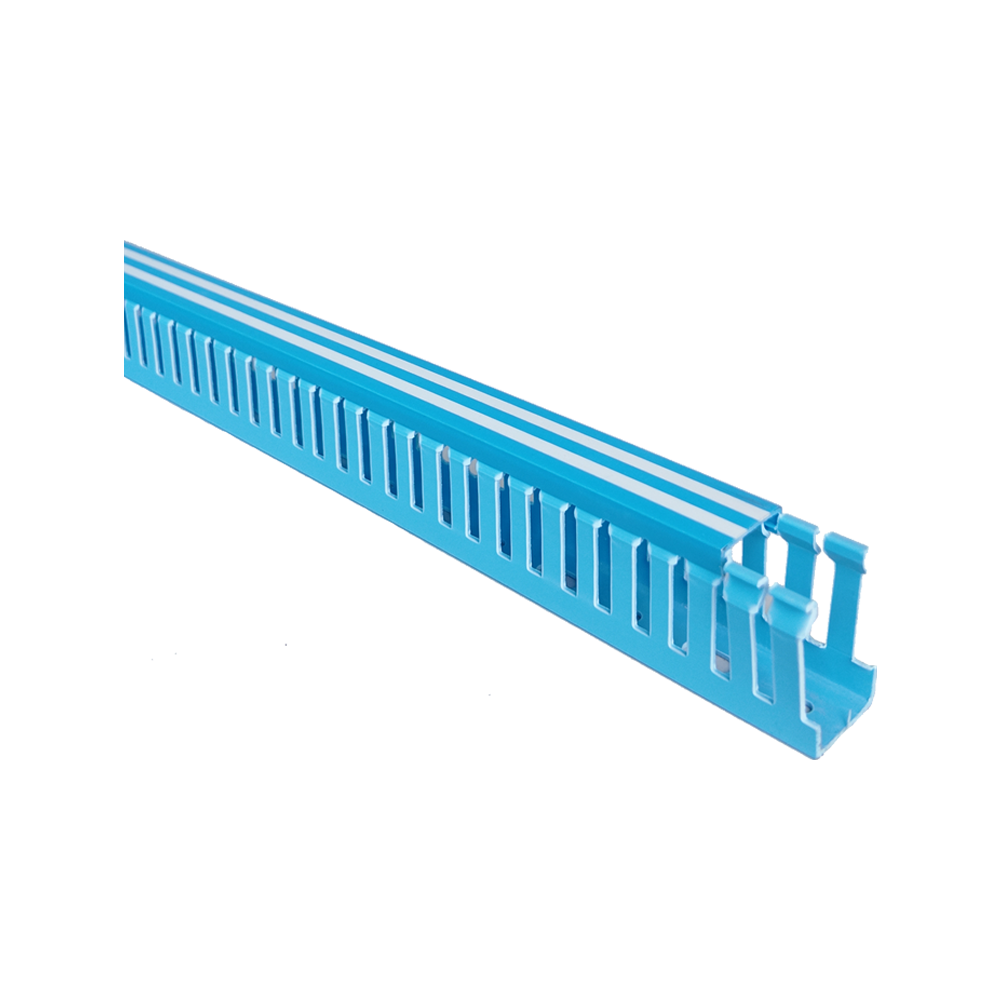 Canaleta Ranurada 25x40 mm Pvc Azul (2m.) Owen