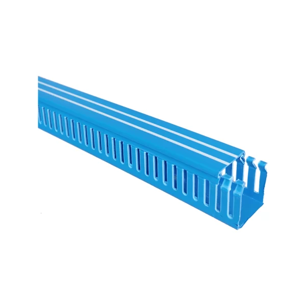 Canaleta Ranurada 40x40 mm Pvc Azul (2m.) Owen