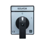 Interruptor 0-1, 2P, 16A ,Placa Gris, Rishabh