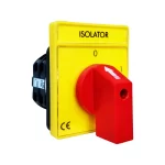 Interruptor 0-1, 2P, 16A ,Placa Amarilla, Rishabh