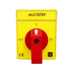 Selector De Bombas 0-B1-B2-ALT, 1P,16A, Placa Amarilla,Rishabh