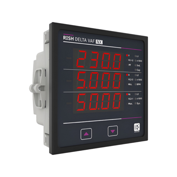 Multímetro digital Delta VAF NX 96x96mm Modbus RS485 Rishabh